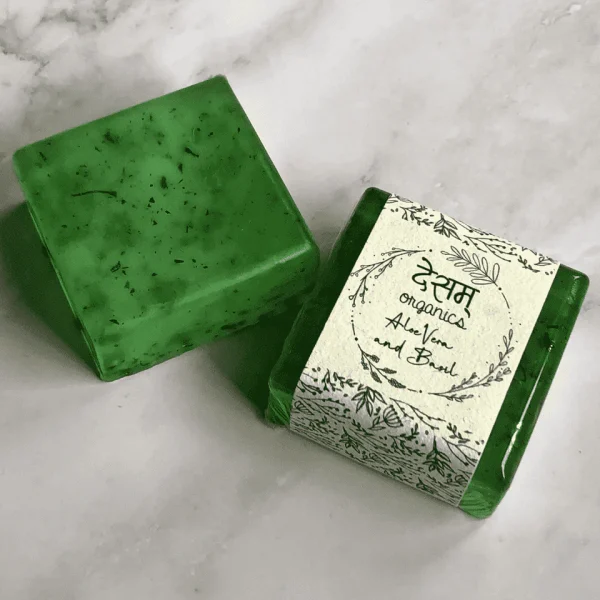 Aloe Vera & Basil Ayurvedic Handmade Soap